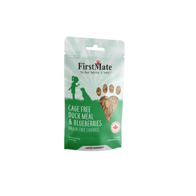 FirstMate Cage Free Duck & Blueberry Dog Treat 8oz