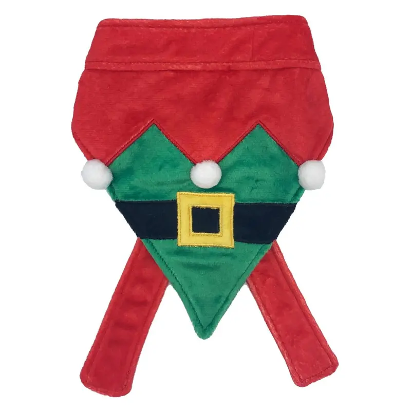 Huxley and Kent Elf Suit Bandana for Dogs and Cats S 8-14"