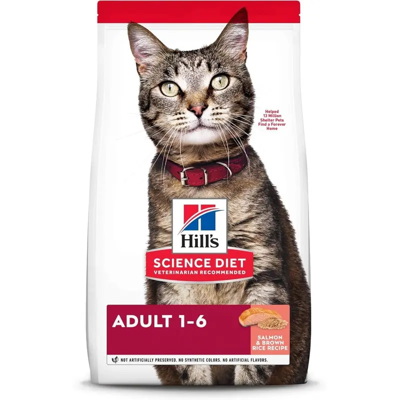 Hill's Science Diet Adult Salmon & Brown Rice Recipe Dry Cat Food - 3.5 Lb