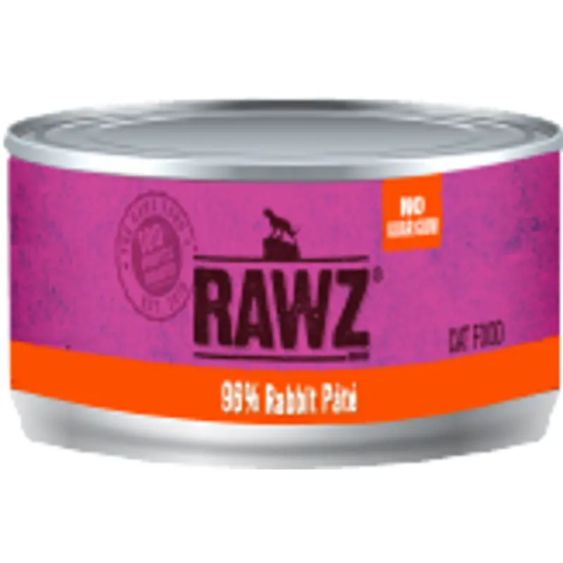 Rawz 96% Rabbit Cat Food 3oz