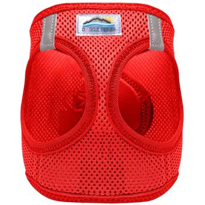 American River Ultra Choke Free Soft Mesh Dog Harness-Red