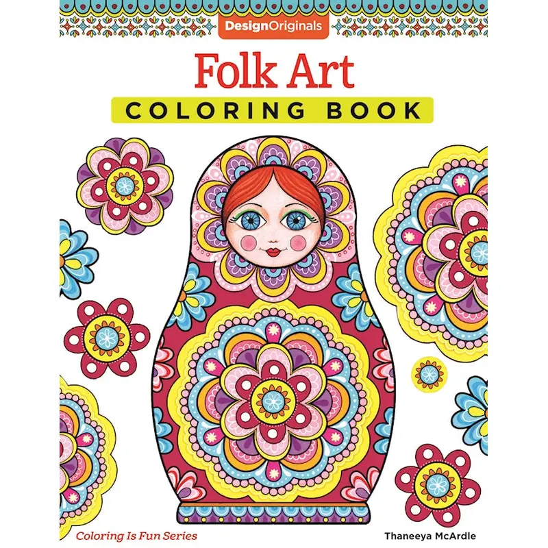Folk Art Coloring Book