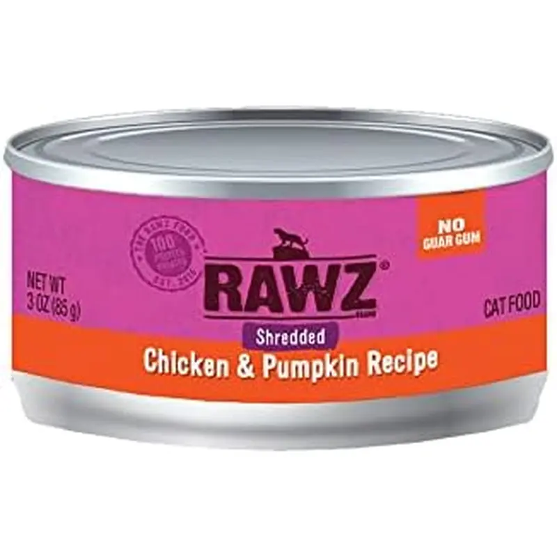 Rawz Shreds Cat Food   3oz Chicken and Pumpkin