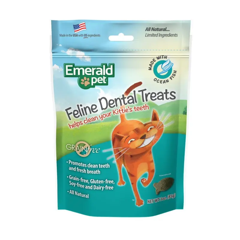 Emerald Pet Dental Treats Ocean Fish Flavor for Cats