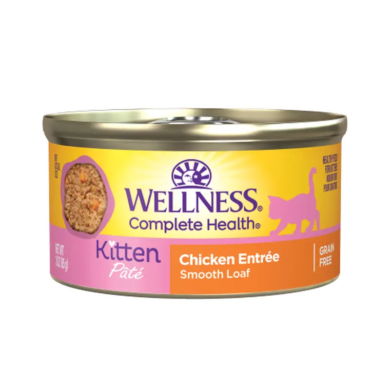 Wellness Complete Health Kitten Chicken Pate Wet Cat Food (5.5oz)