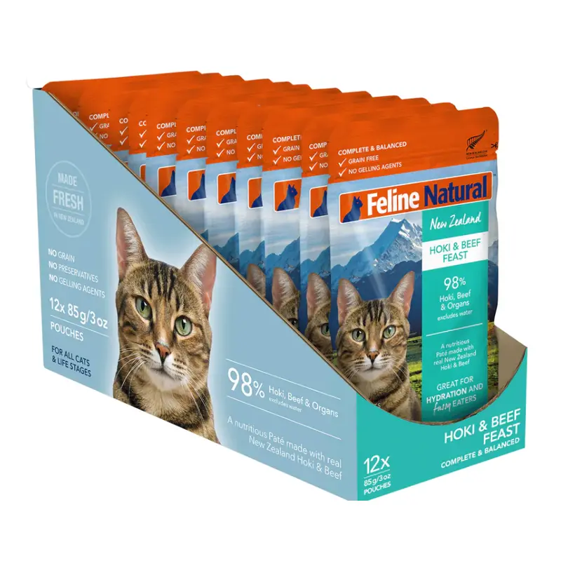 Feline Natural Beef & Hoki Feast Pouch