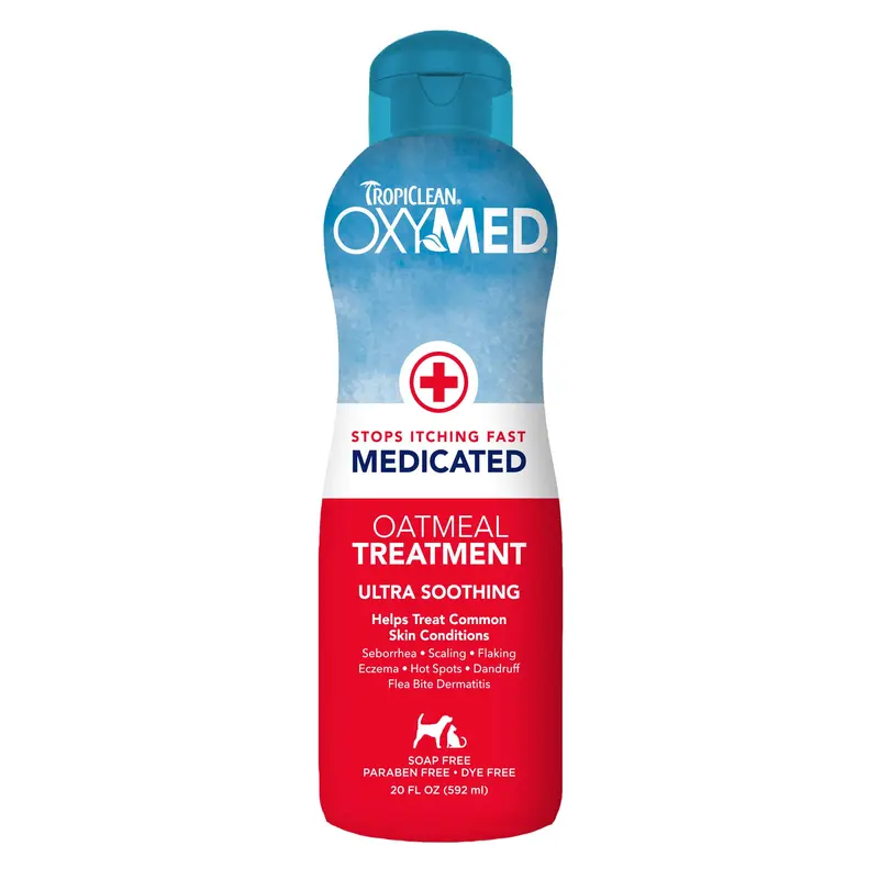 TropiClean OxyMed Medicated Anti-Itch Conditioning Treatment for Pets, 20oz