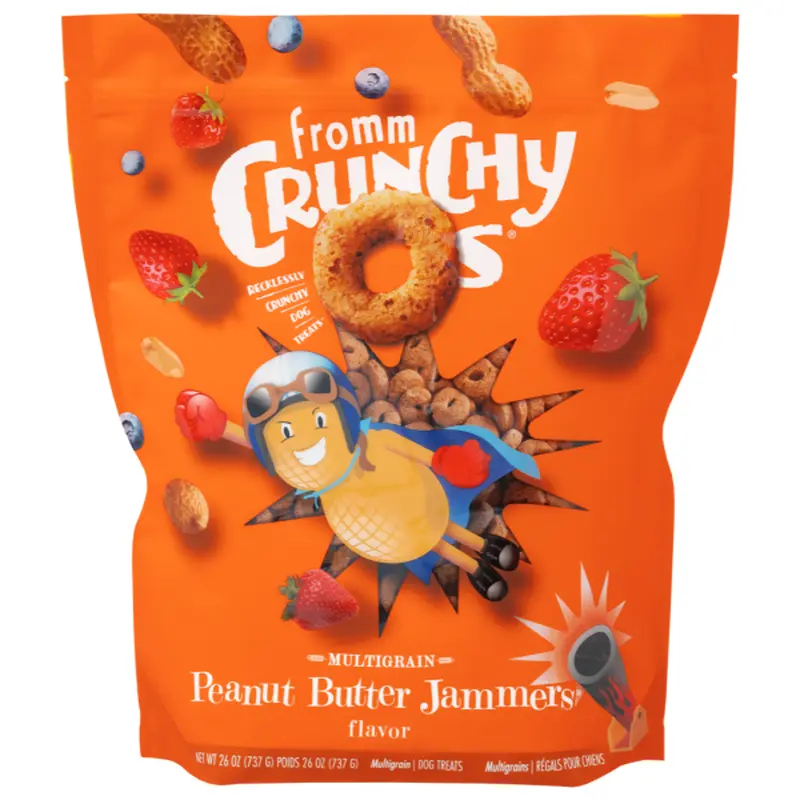 Fromm Dog Crunchy Os Peanut Butter Jammers Treats 26 oz