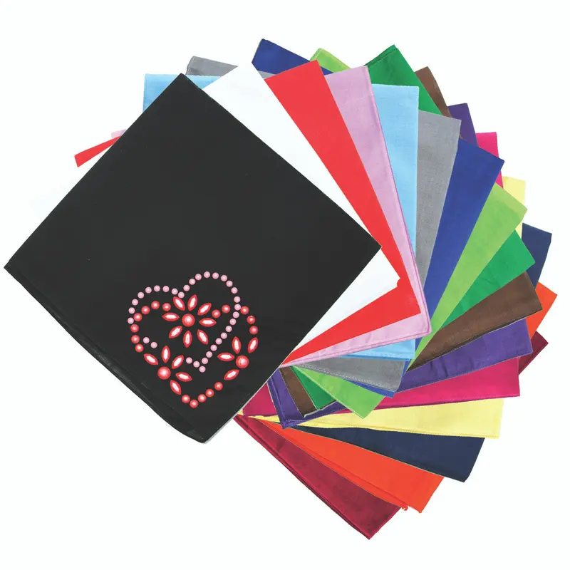 Pink & Red Flower Heart Bandanna