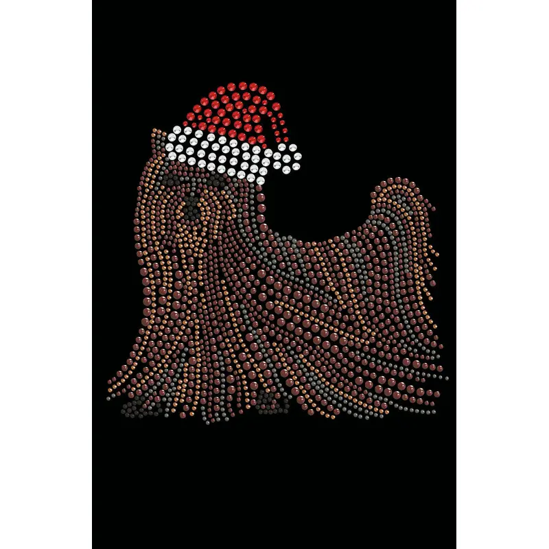 Yorkie with Santa Hat - Custom Tutu