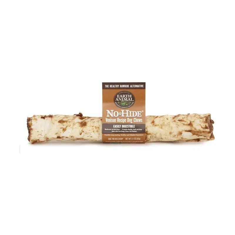 Earth Animal No Hide Venison Recipe Dog Chews, 7"