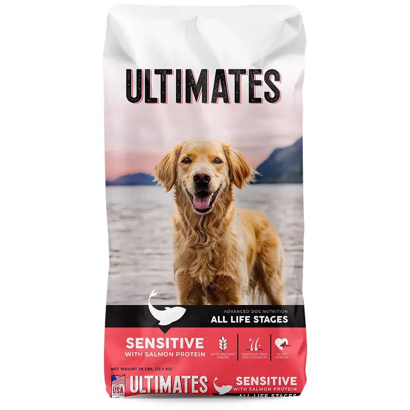 Ultimates Adult Sensitive With Salmon Dry Dog Food (28lb)