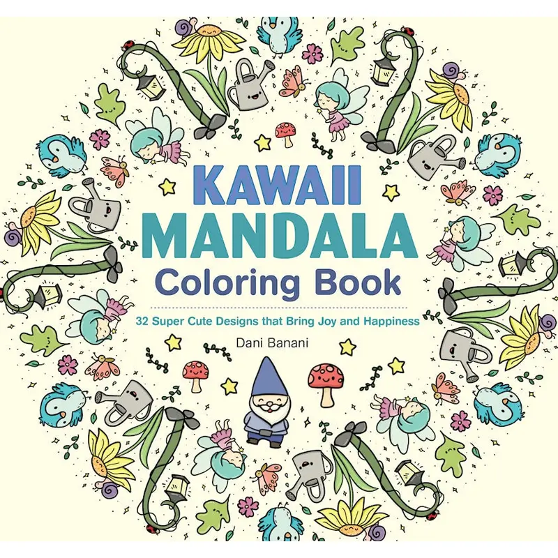 Kawaii Mandala Coloring Book