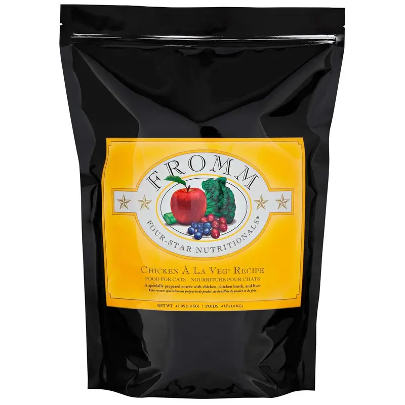 Fromm 4 Star Adult Chicken A La Veg Dry Cat Food (4lb)