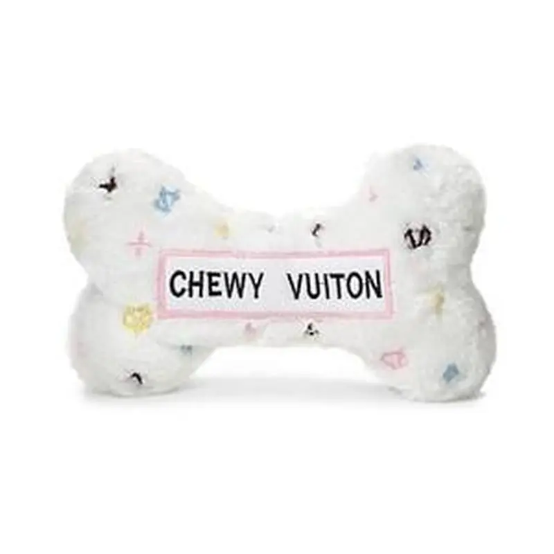 Haute Diggity Chewy Vuiton White Bone