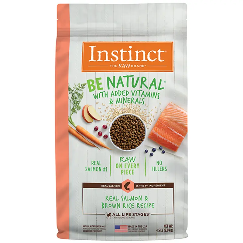 Instinct Dog Be Natural Real Salmon & Brown Rice 4.5lb
