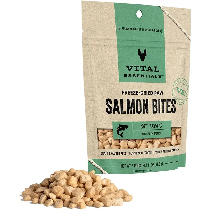 Vital Essentials Cat Freeze Dried Alaskan Salmon 1.1 oz.