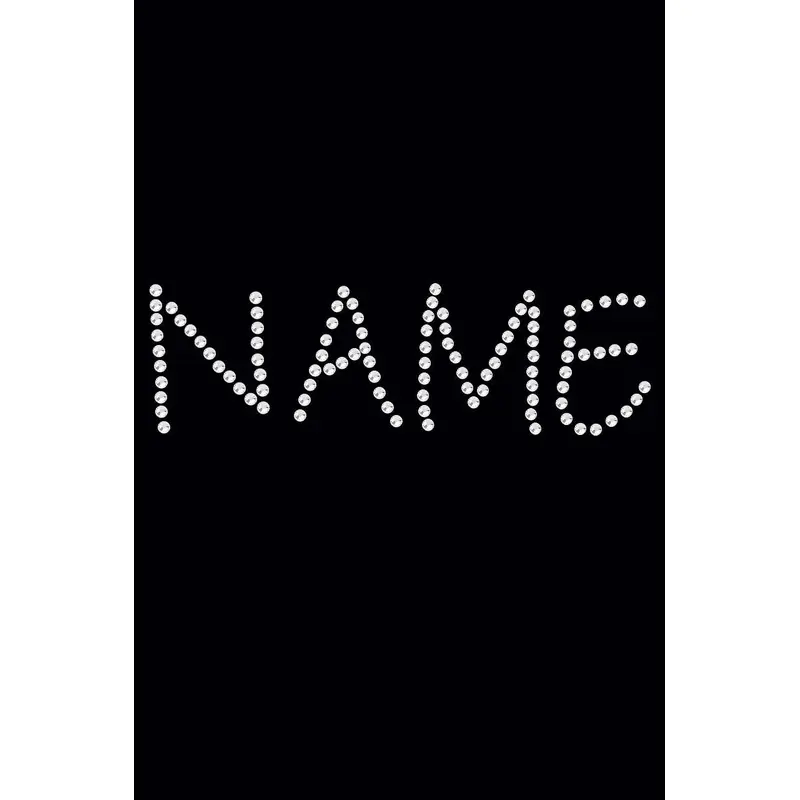 Custom Name or Phrase - Clear Rhinestone - Bandanna