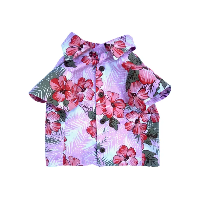 Camp shirt, Retro Camp shirt with wood buttons