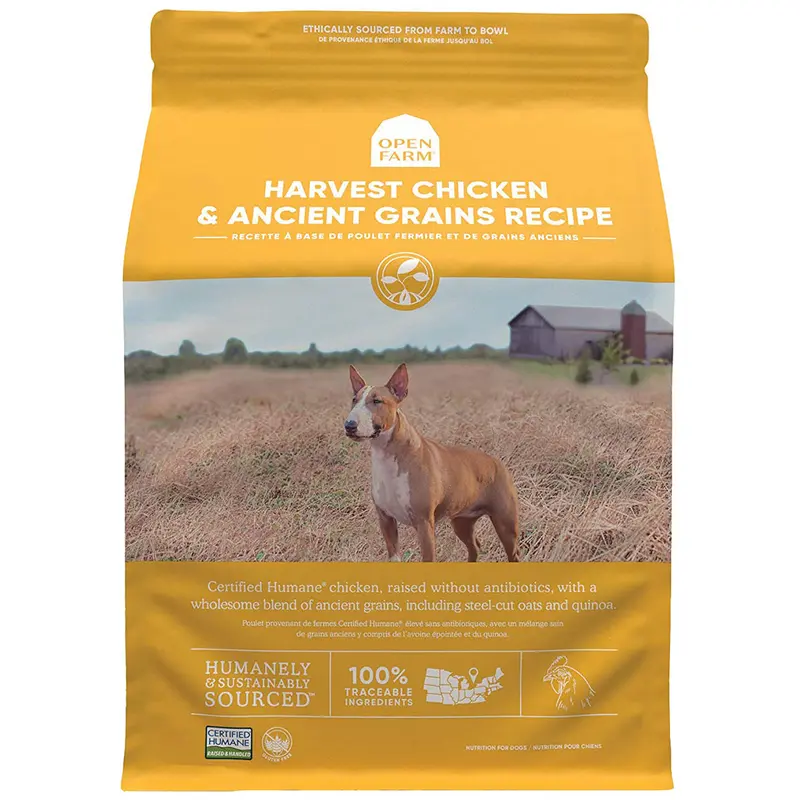 Open Farm Ancient Grains Dry Dog Food - Harvest Chicken & Ancient Grains - 11lb Bag