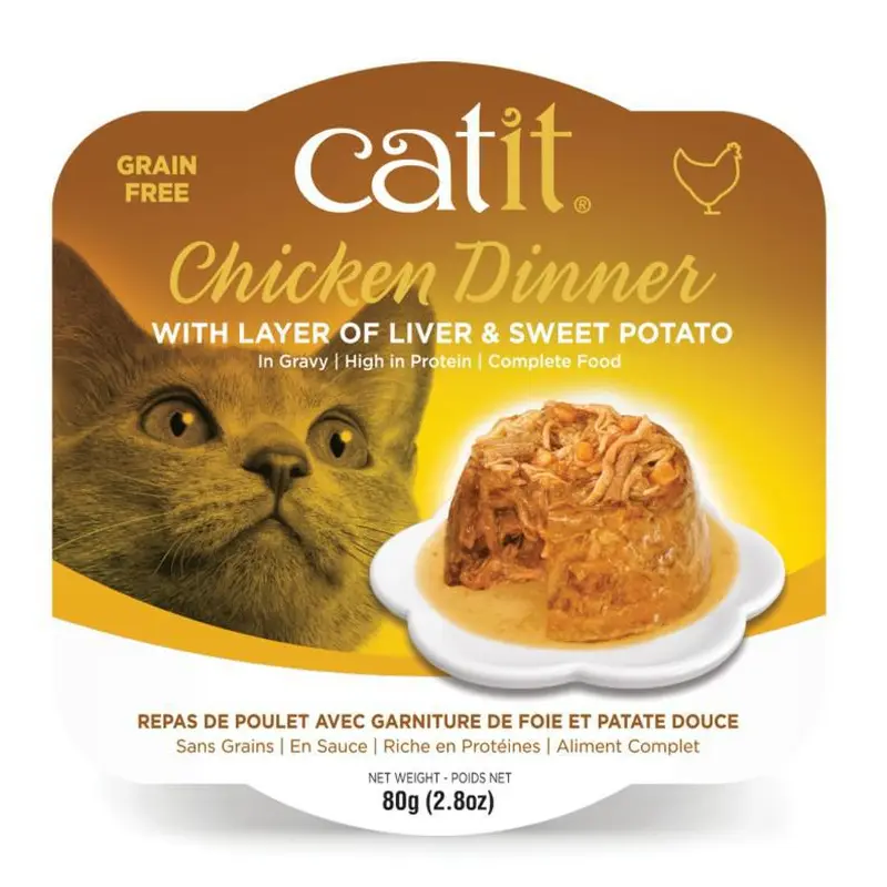 Catit Chicken Dinner with Liver & Sweet Potato 2.8 oz