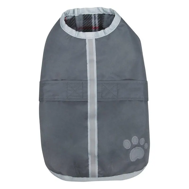 Petedge Zack & Zoey Noreaster Blanket Dog Coat Medium Silver