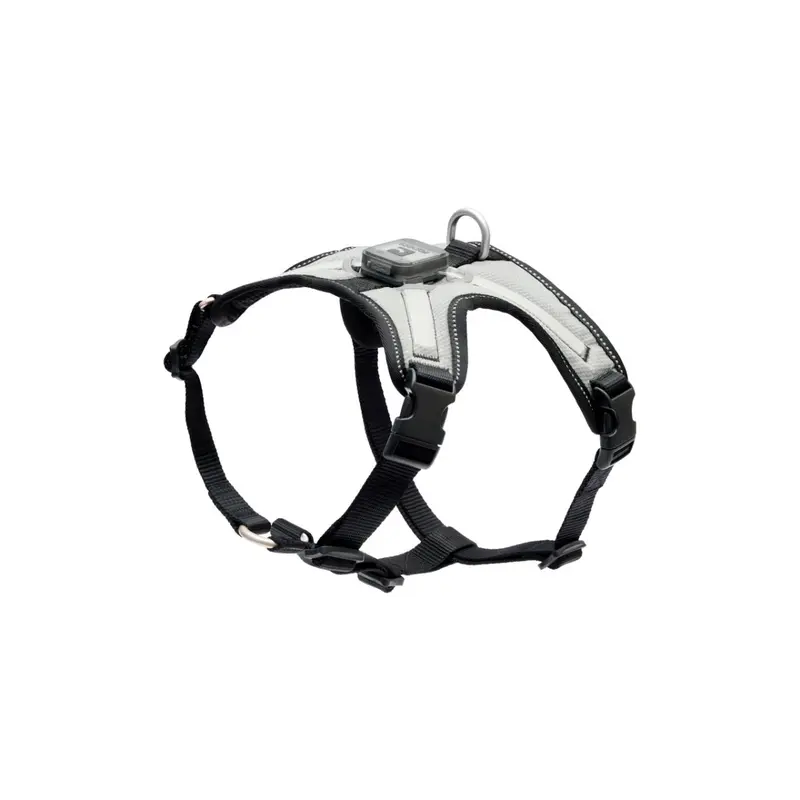 RC PETS Dog Nova LED Light Harness, Black/Grey, L, 25" - 35"