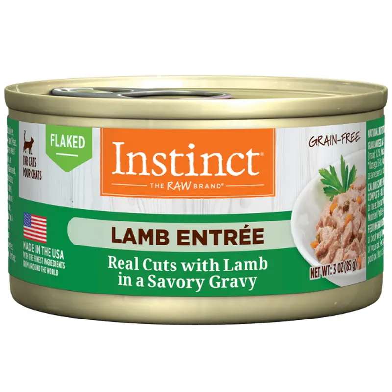 Nature's Variety Instinct Cat Flaked GF Lamb Entre 3oz