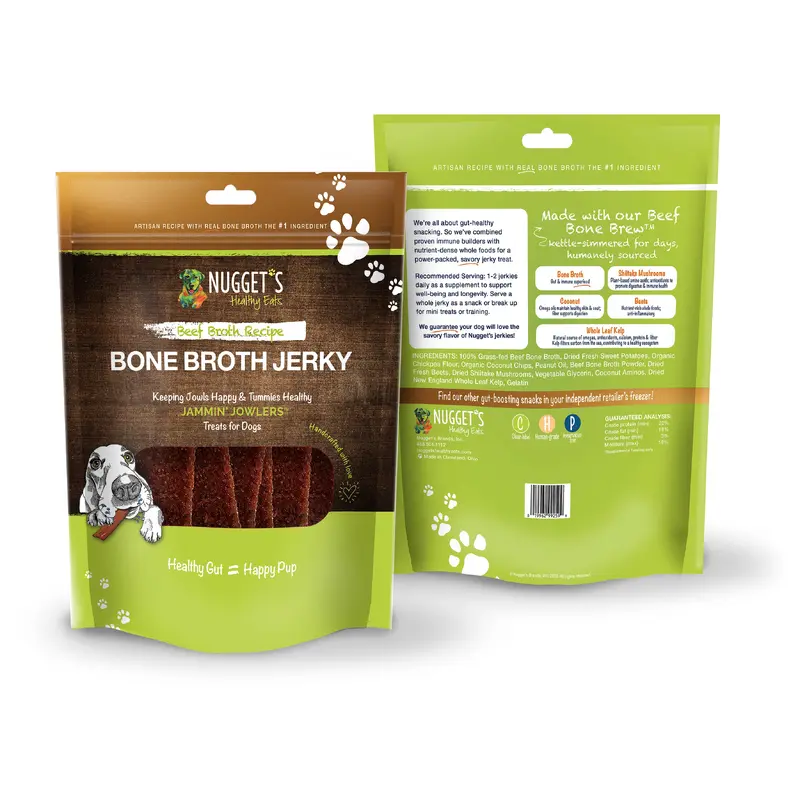 Nuggets Healthy Bone Broth Jowler Jerky 5oz Beef