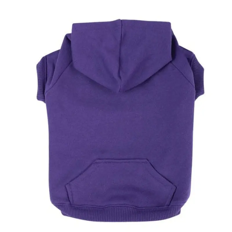 Petedge Zack & Zoey Basic Dog Hoodie Large Purple