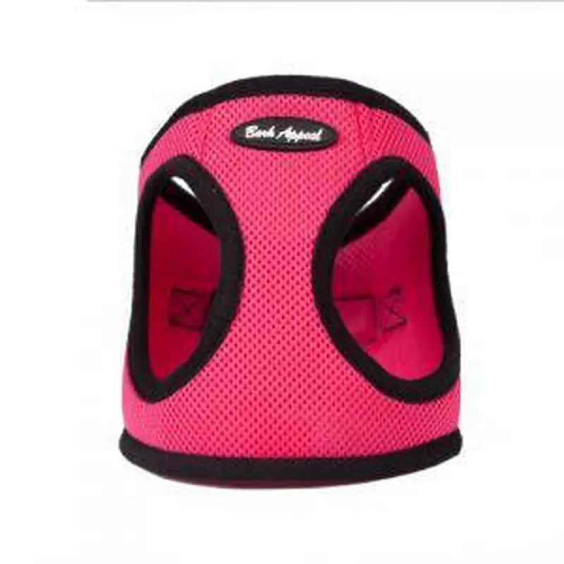 Bark Appeal Step In Harness Mesh Raspberry