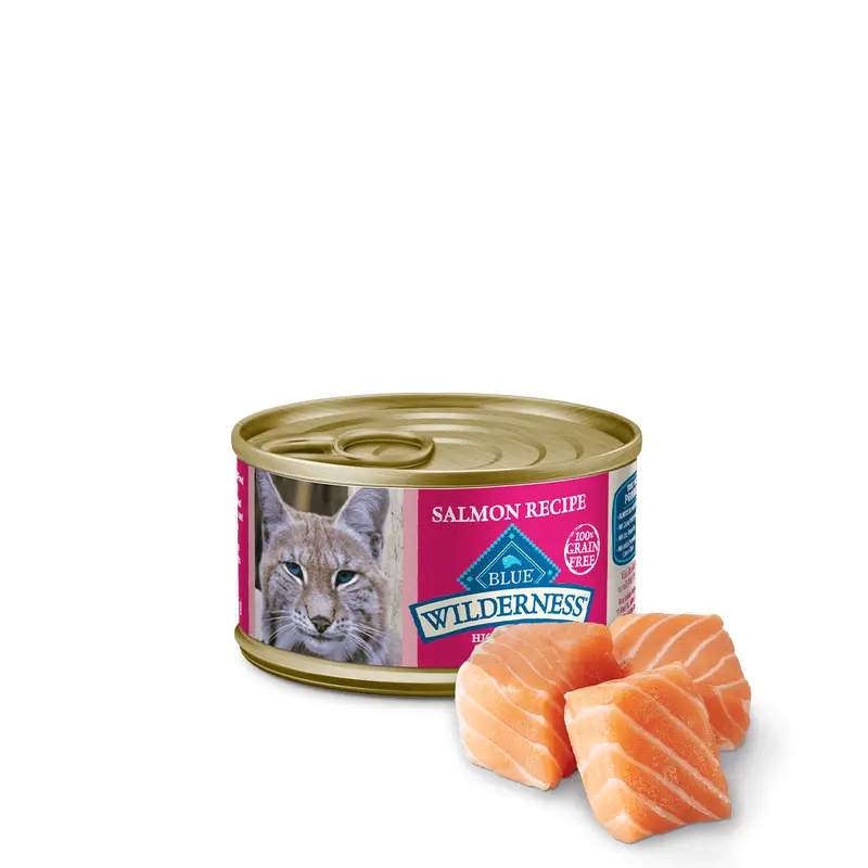 Blue Buffalo Adult Wilderness Salmon Entree Wet Cat Can (3oz)