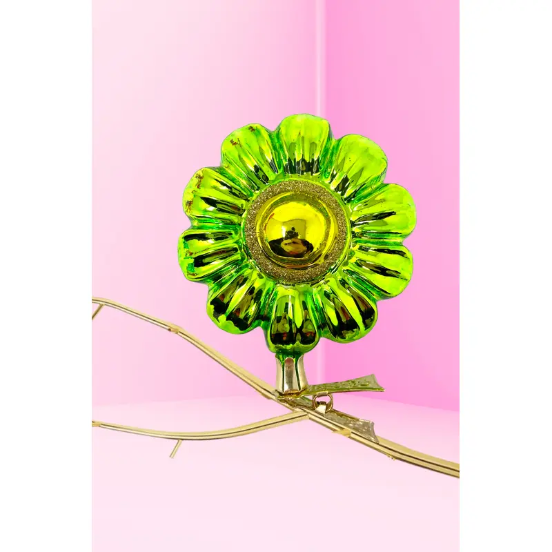 Verde Boho Charm Clip-On Polish Glass Ornament