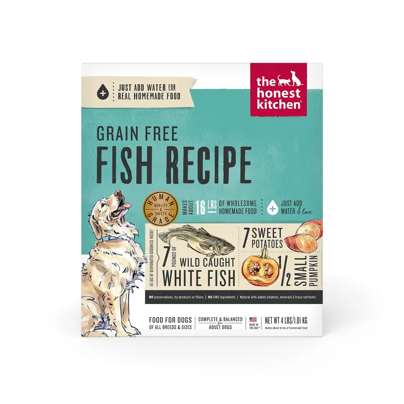 The Honest Kitchen Dehydrated Grain Free Fish Dog Food 4lb