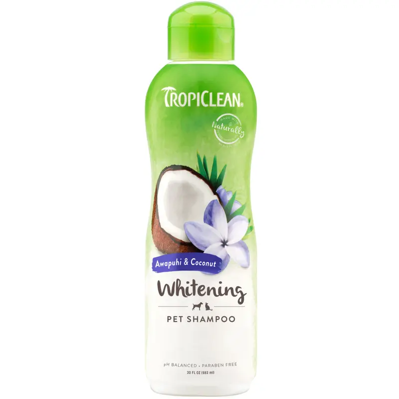 TropiClean Awapuhi & Coconut Whitening Shampoo for Pets, 20oz