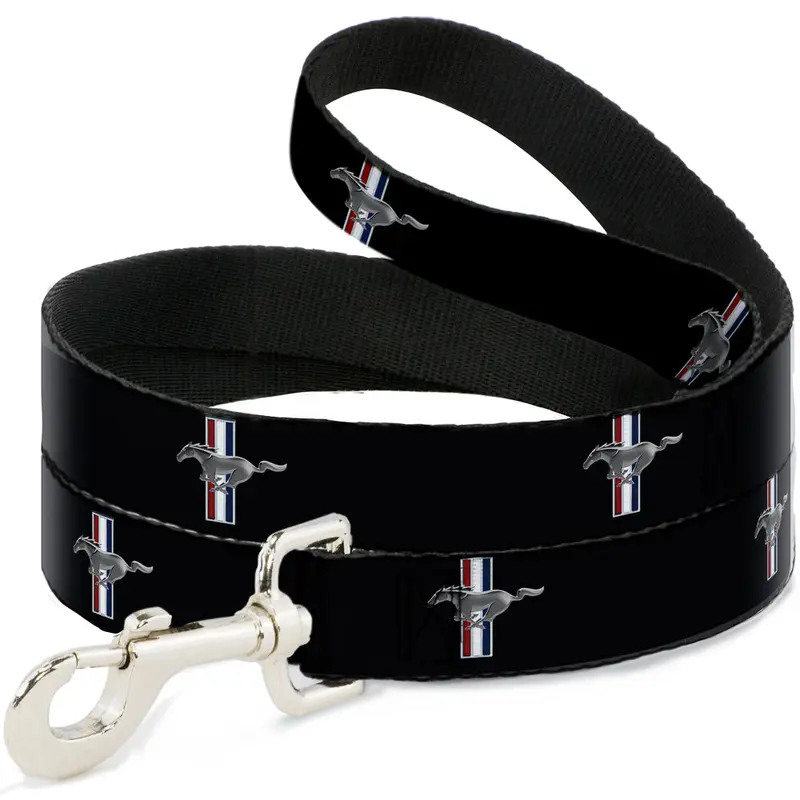 Dog Leash - Ford Mustang w/Bars Logo REPEAT