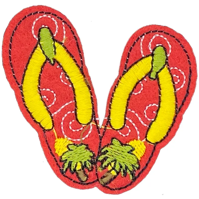 Red Flip Flops - Patch