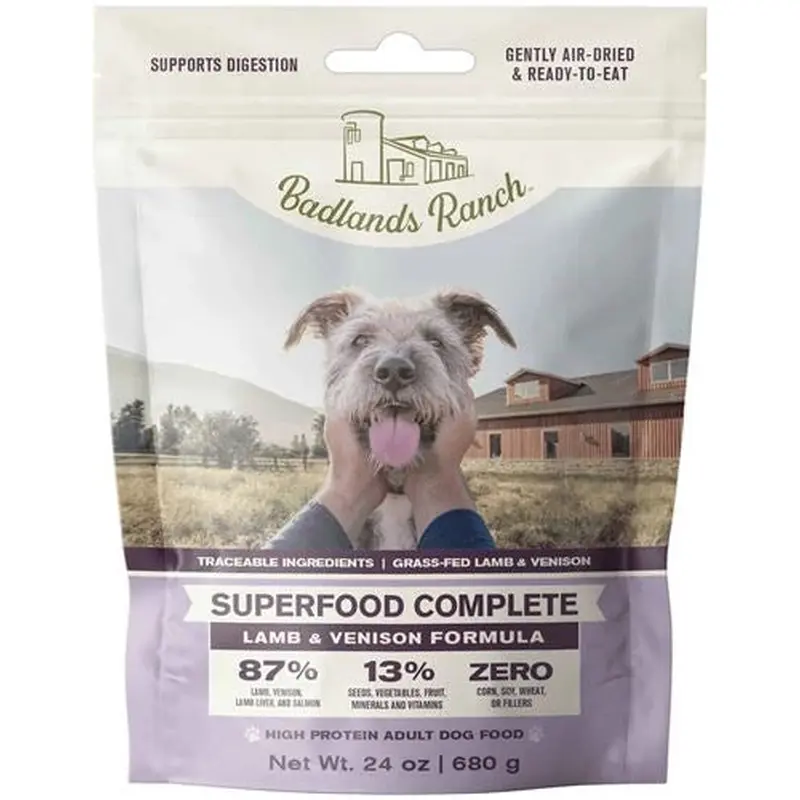Badlands Ranch Air Dried Superfood Complete Lamb & Venison Dog