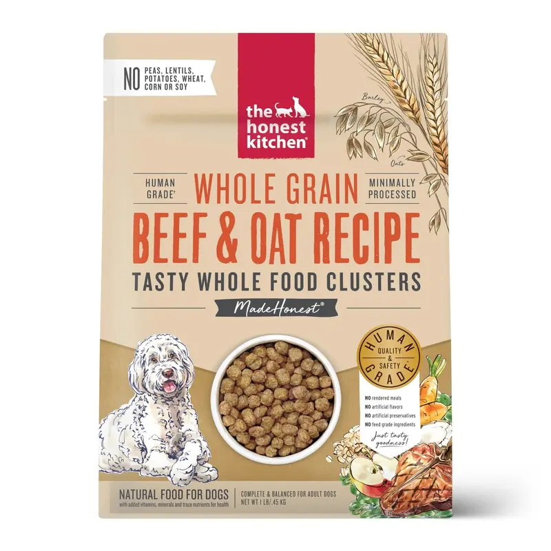 Honest Kitchen Clusters Whole Grain Beef & Oat Dog