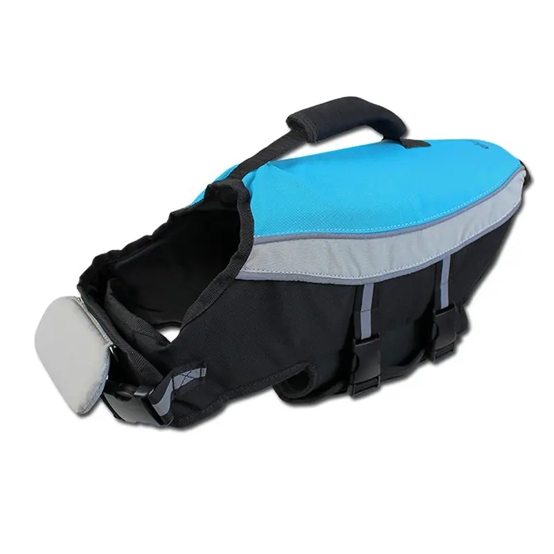 Alcott Water Adventure Dog Jacket - Large 14" x 22-26" x 30-38" - Blue