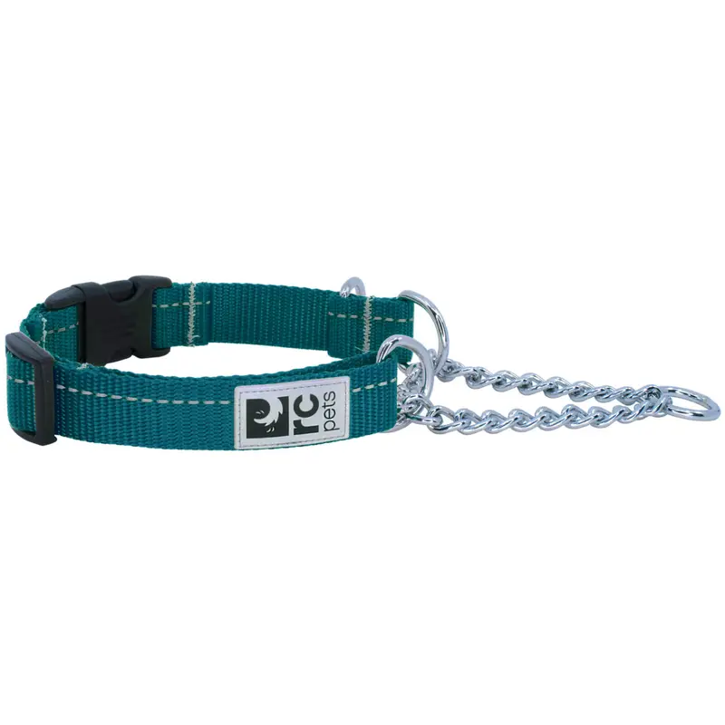 RC PETS Dog Primary Training Clip Collar, Dark Teal, L, 1"/1 8" - 26"