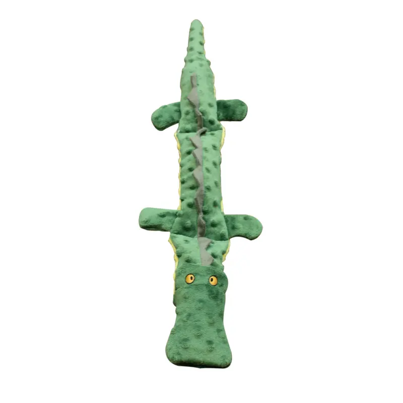 Spot Ethical Pet Dog Toy Skinneeez Extreme Triple Squeak Crocodile 25In