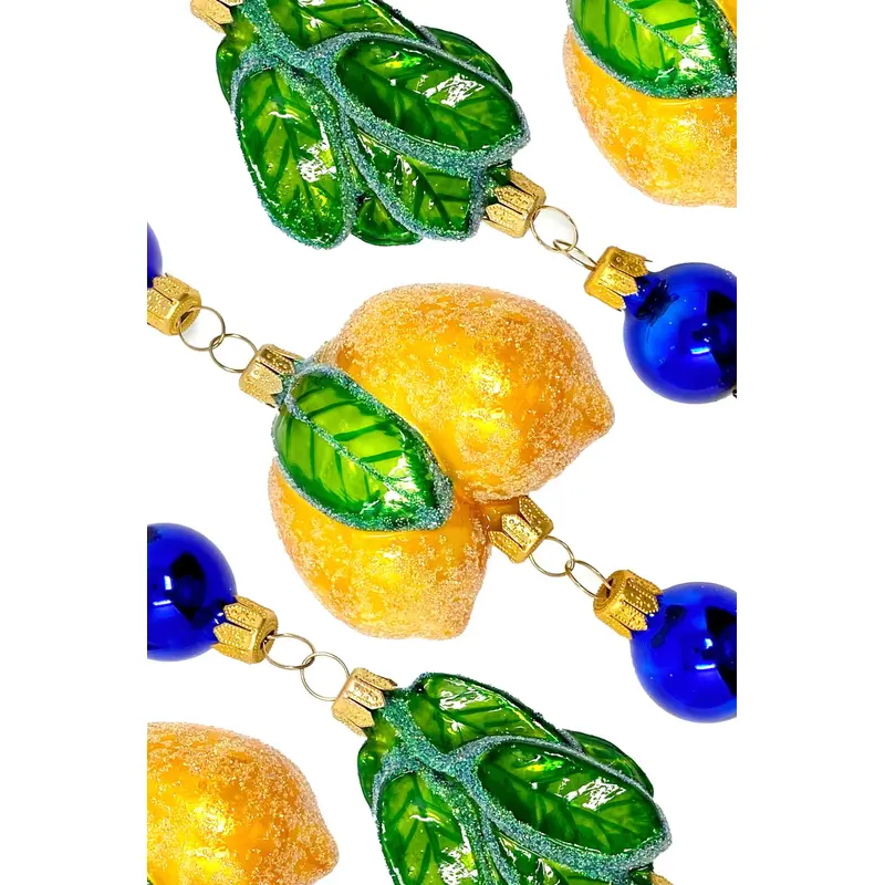Amalfi Lemon Cluster Glass Tree Garland