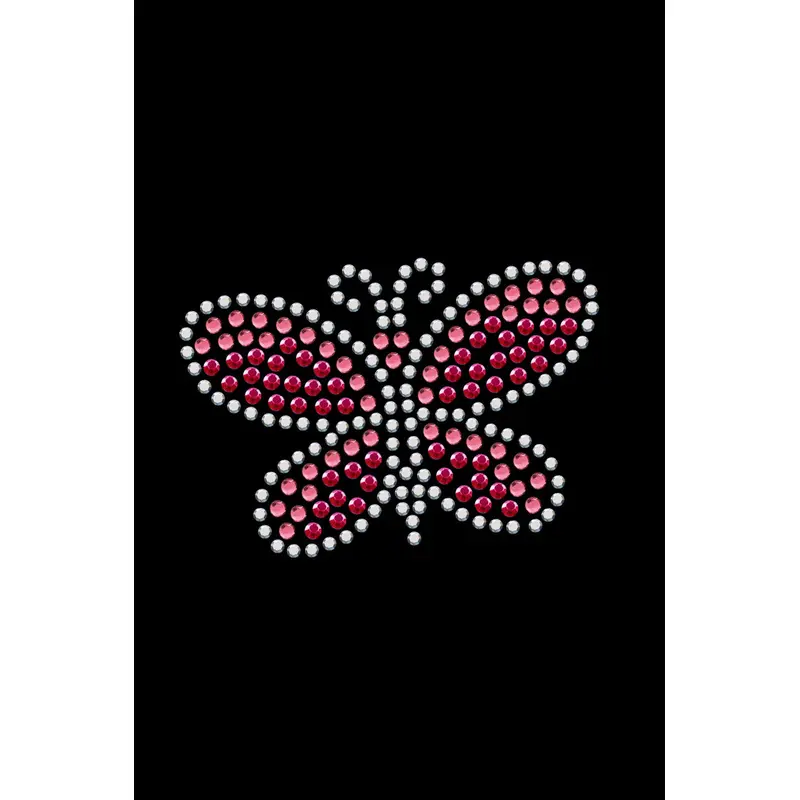 Pink Austrian Crystal & Rhinestud Butterfly - Custom Tutu