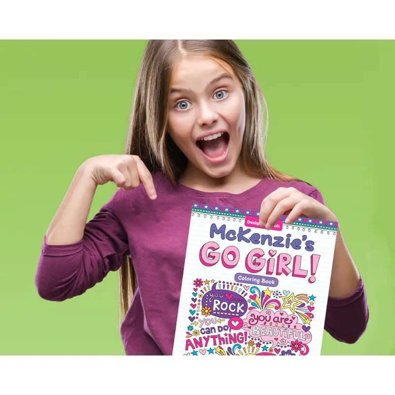 Notebook Doodles Go Girl! Customized