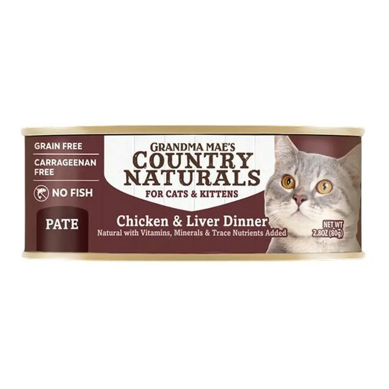 Grandma Mae's Chicken & Liver Dinner Wet Cat Food 2.8oz