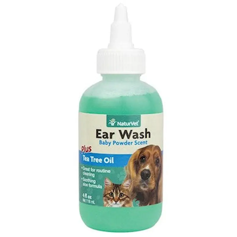 NaturVet Ear Wash w/Tea Tree Oil