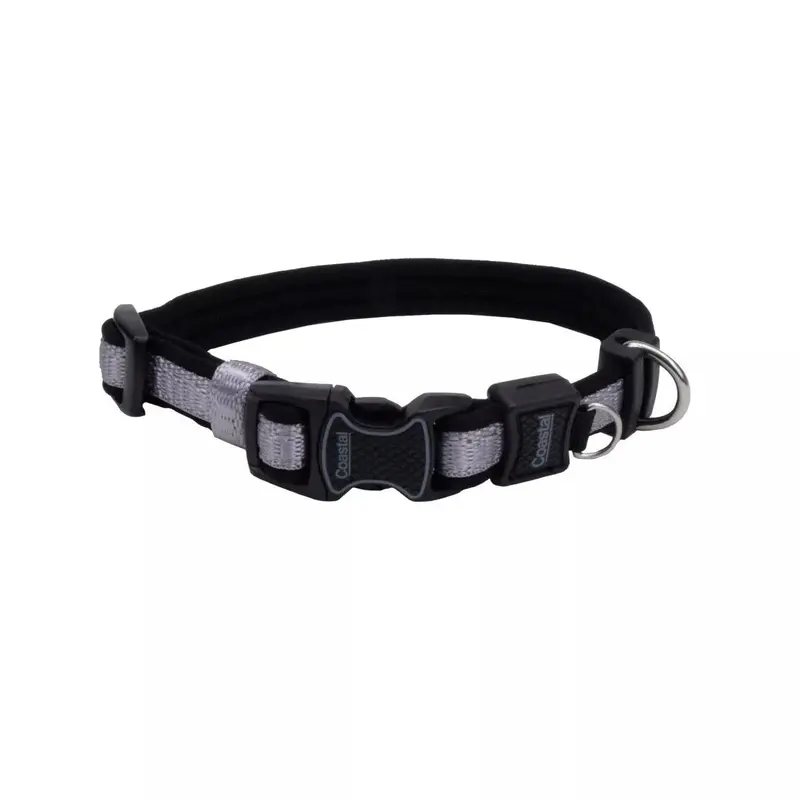 Coastal Inspire 5/8in Wide 10-14in Dog Collar Grey