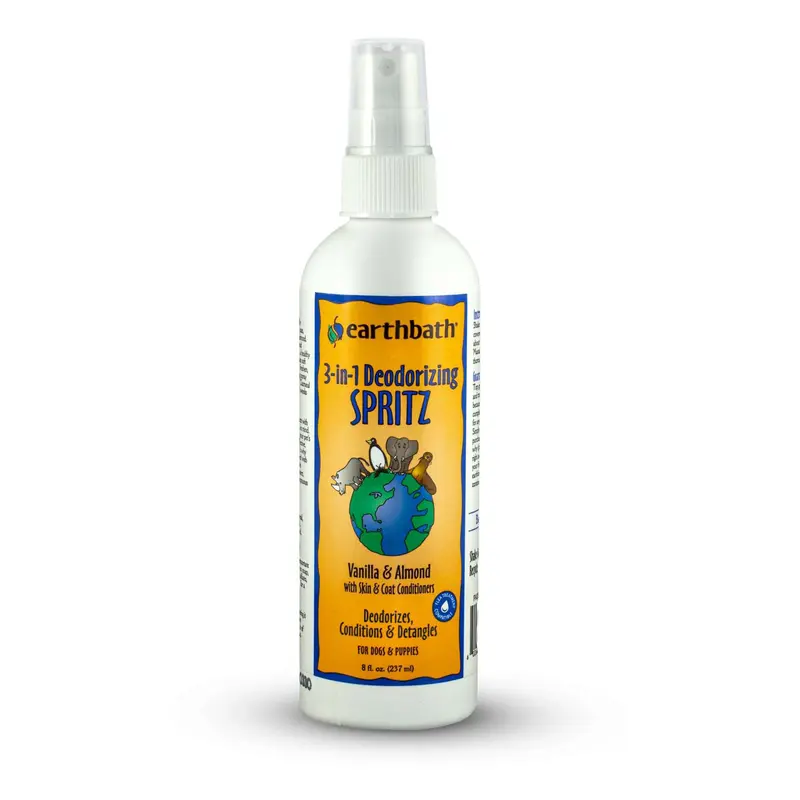 Earthbath Vanilla & Almond 3-in-1 Deodorizing Spritz for Dog 8 Oz