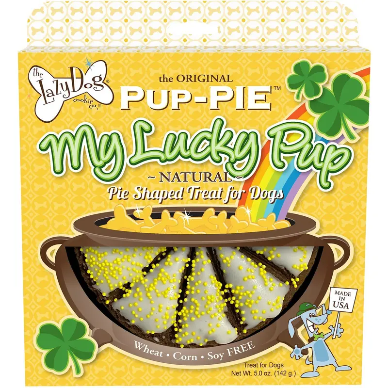 The Lazy Dog Cookie Co. My Lucky Pup-PIE Dog Treats, 5-oz box